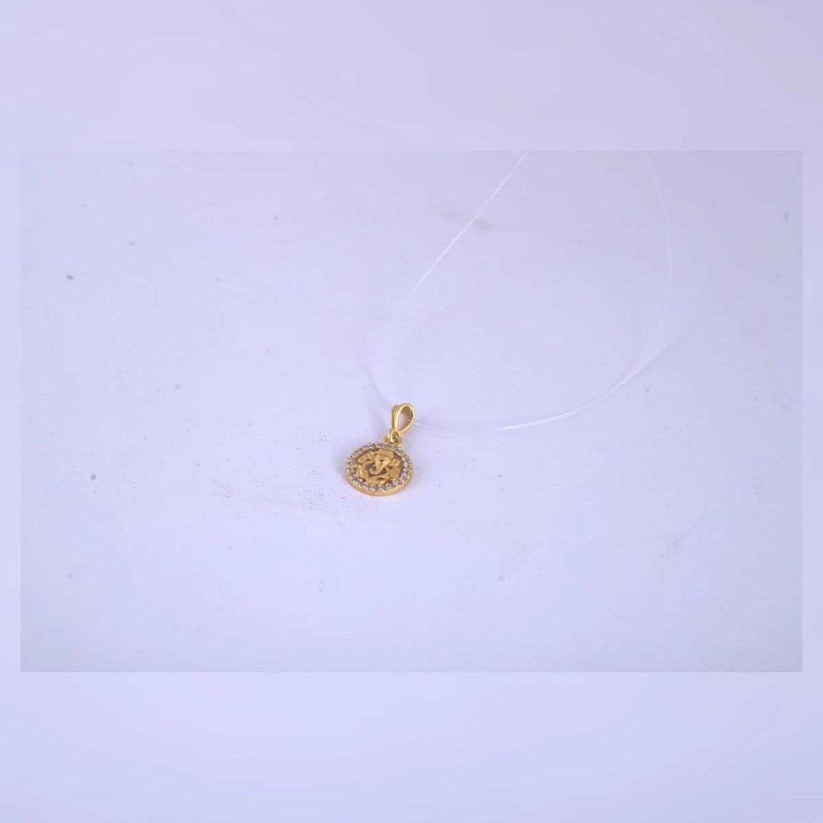Gold-Tone Minimal Pendant Necklace — A view