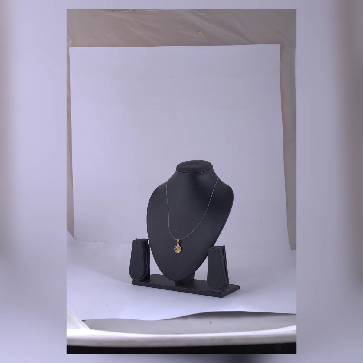 Gold-Tone Minimal Pendant Necklace — C view