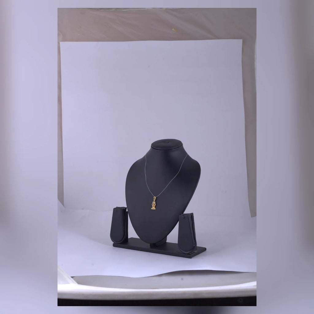 Gold-Tone Charm Pendant Necklace — D view