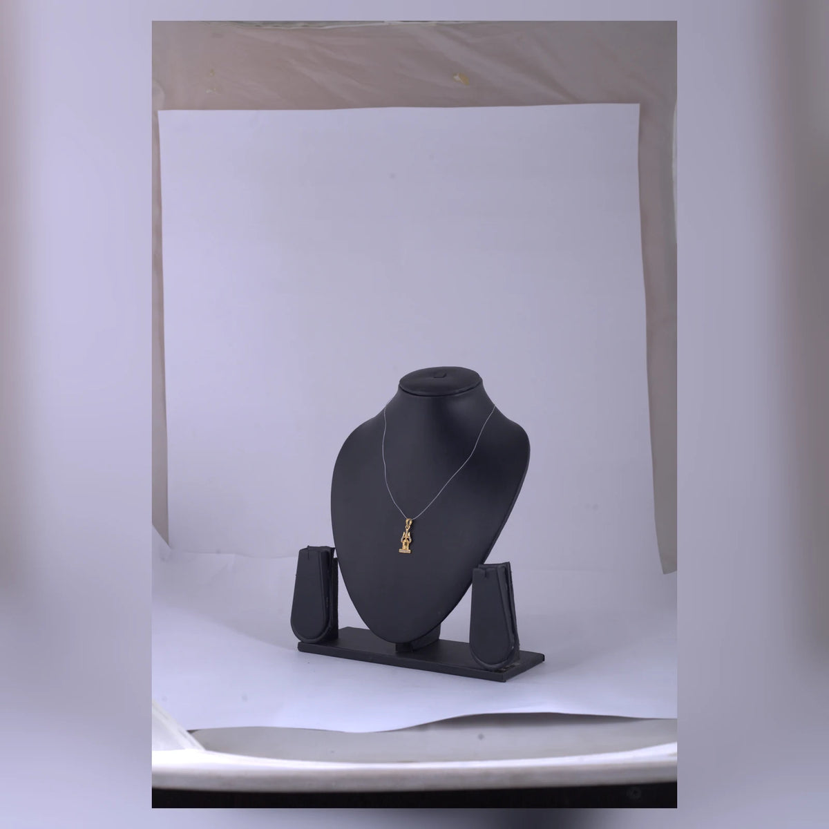 Gold-Tone Charm Pendant Necklace — D view