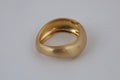 Gold-Tone Minimalist Sculptural Cuff Bracelet