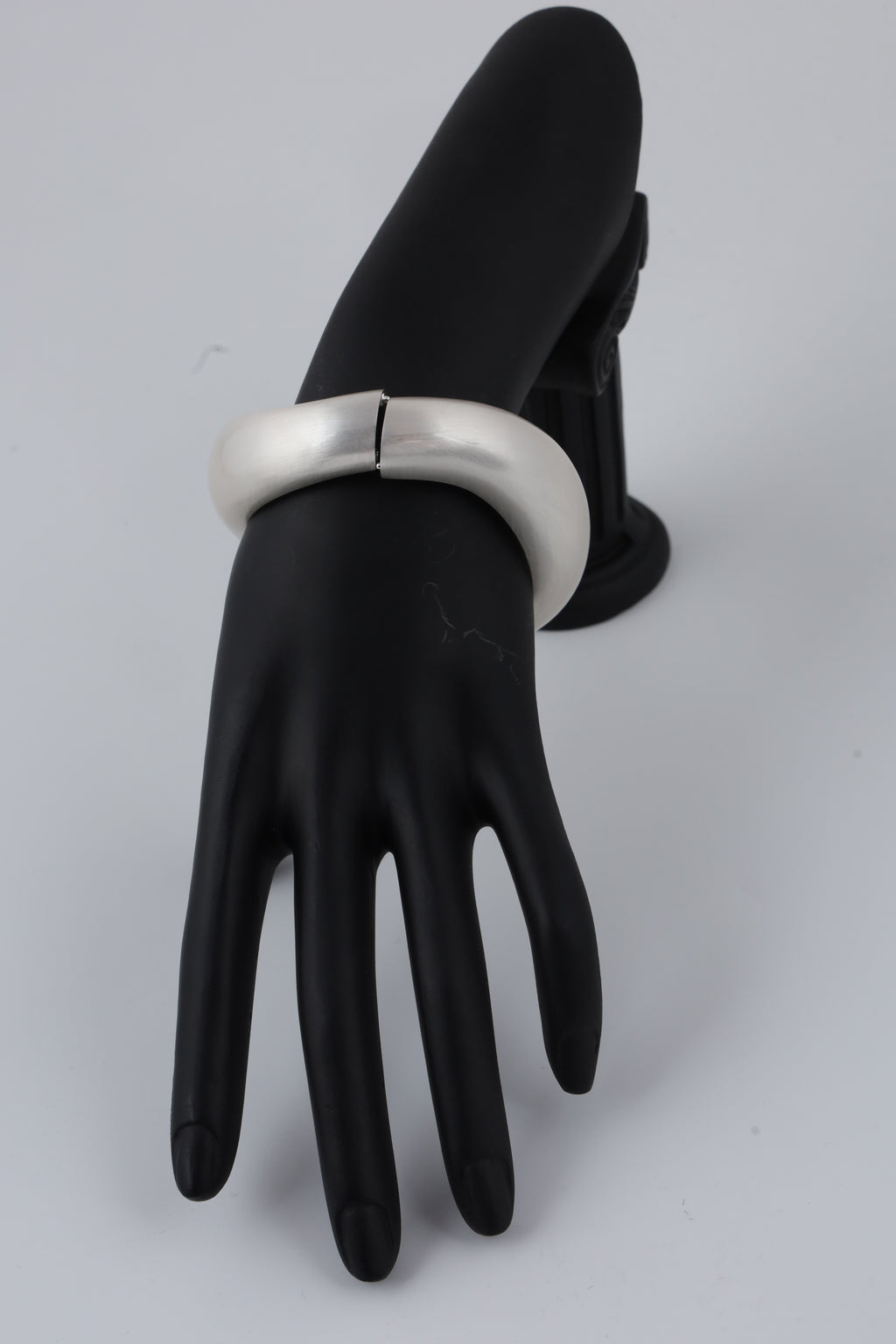 Silver-Tone Sculptural Cuff Bracelet