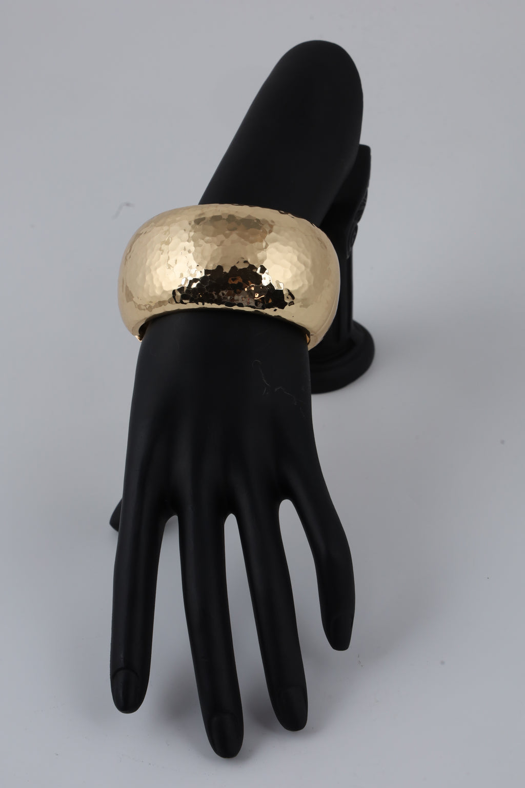 Gold-Tone Hammered Cuff Bracelet