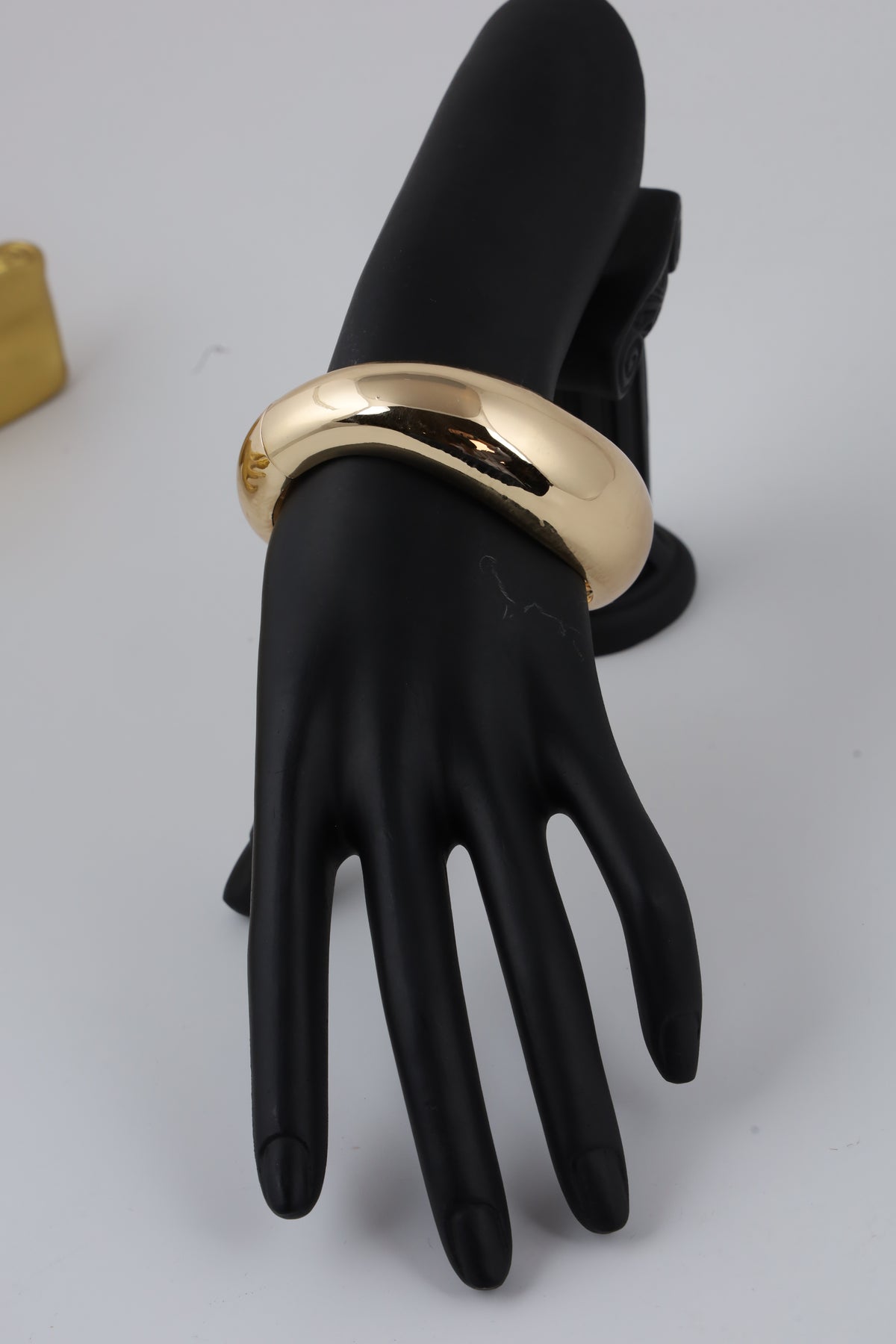 Gold-Tone Sculptural Cuff Bracelet