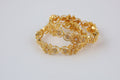 Gold-Tone Floral Bangles