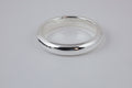 Silver-Tone Minimalist Bangle Bracelet