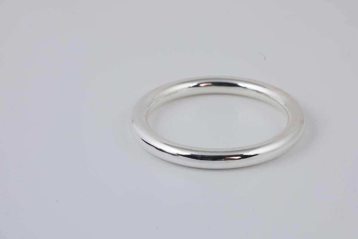 Classic Silver-Tone Slim Bangle