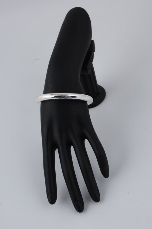Classic Silver-Tone Slim Bangle
