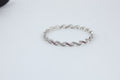 Silver-Tone Pink Stone Bracelet