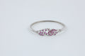 : Silver-Tone Pink Stone Bracelet