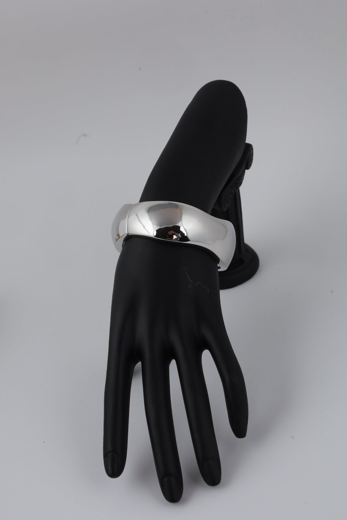 Silver-Tone Sculptural Cuff Bracelet