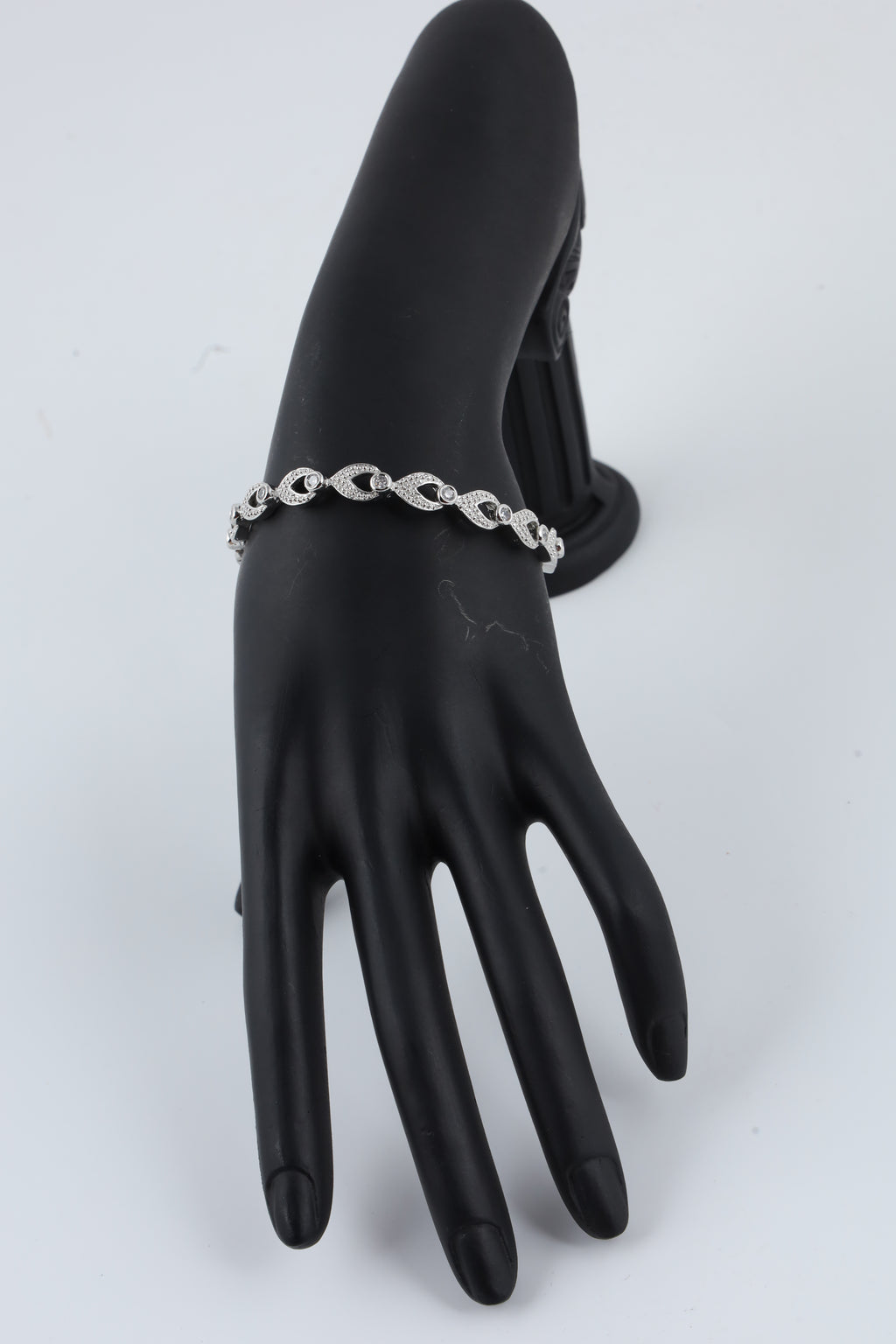 Silver-Tone Crystal Bracelet