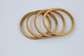 Elegant Gold-Tone Textured Bangles