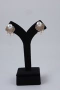 Pearl Filigree Gold-Tone Dangle Earrings