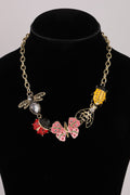 Butterfly & Ladybug Charm Necklace for Women