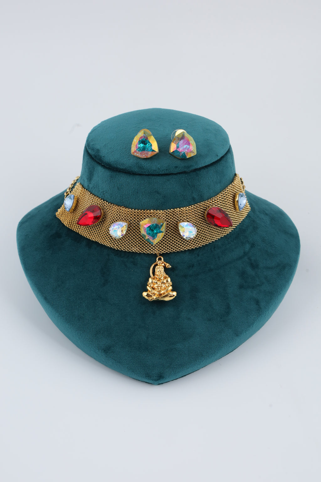 Multicolour Stone Choker Set | CHAKAI 137 JEWELS