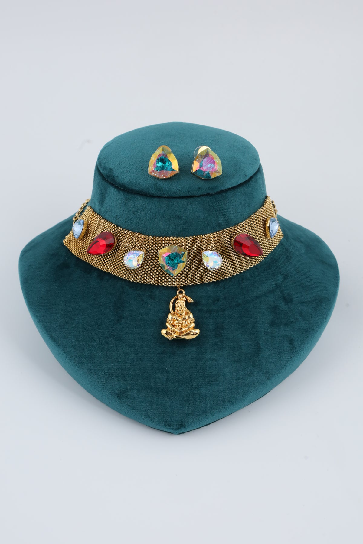 Multicolour Stone Choker Set | CHAKAI 137 JEWELS