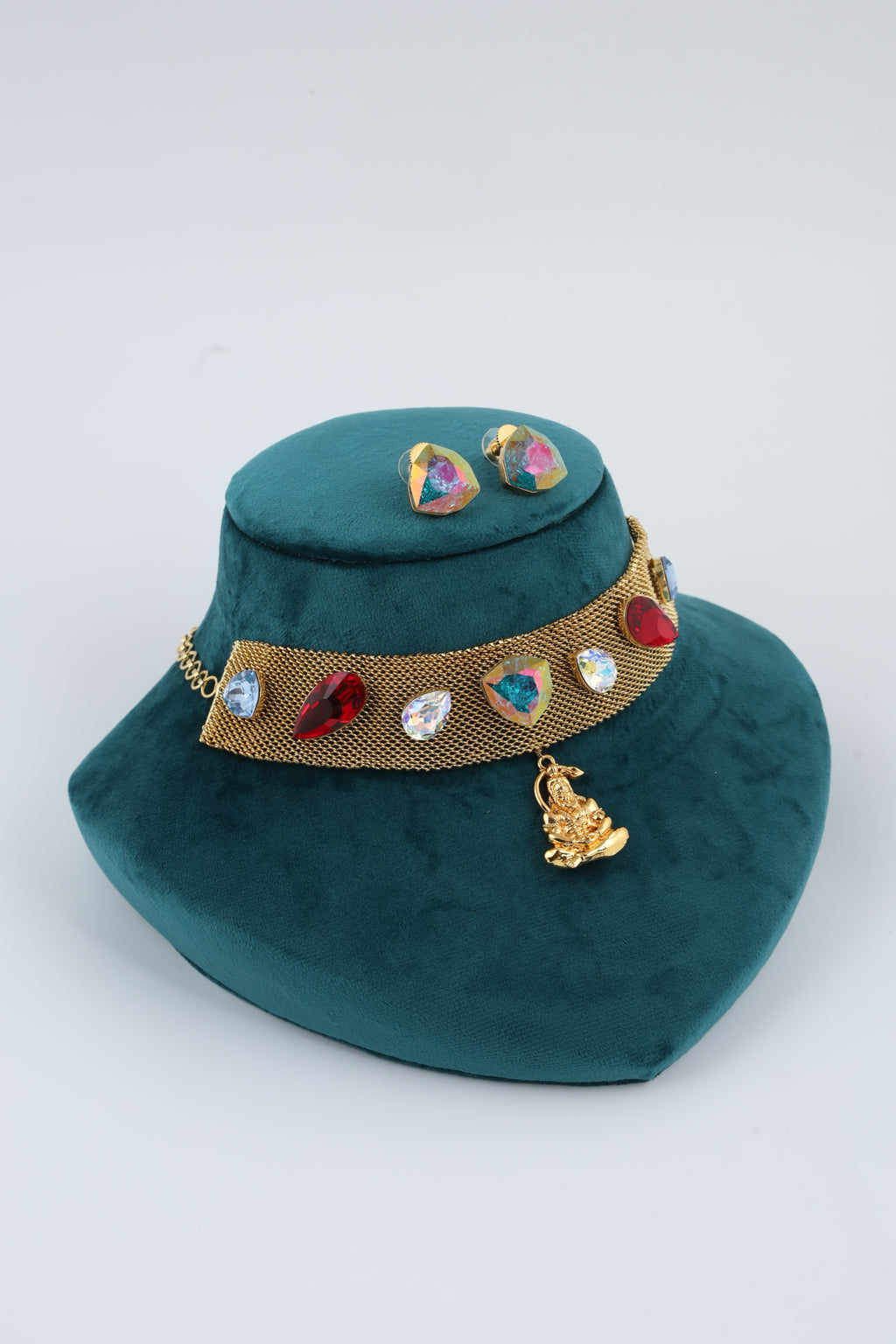 Multicolour Stone Choker Set | CHAKAI 137 JEWELS