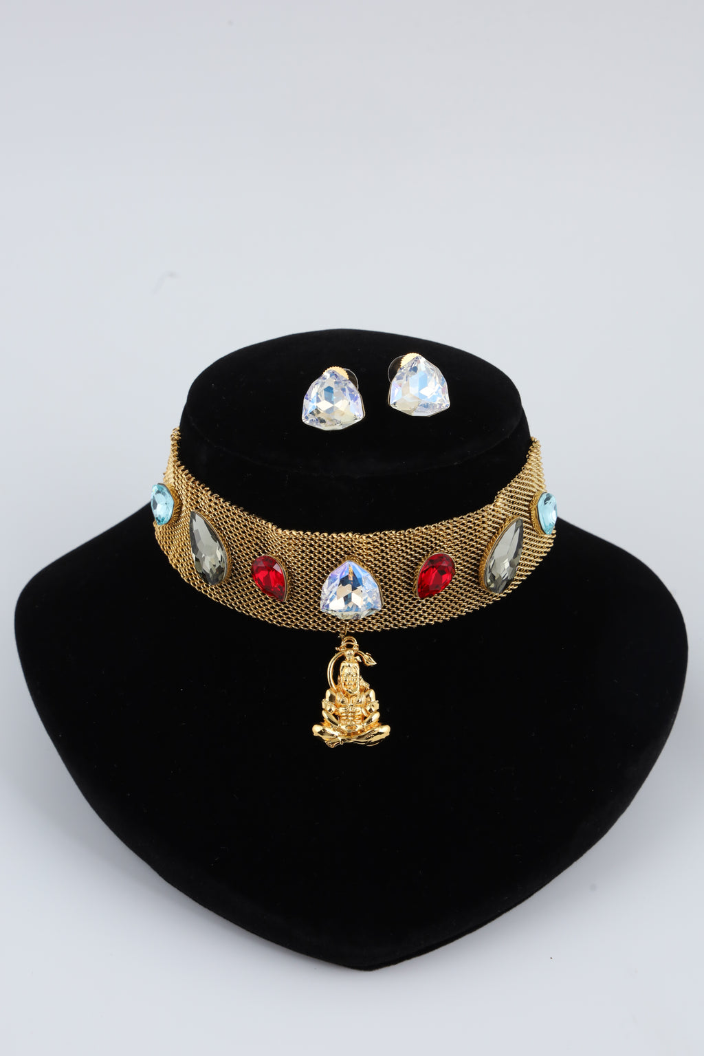 Multicolour Stone Choker Set | CHAKAI 137 JEWELS