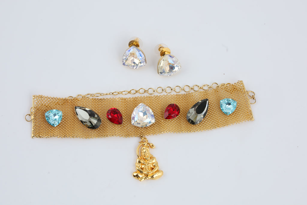 Multicolour Stone Choker Set | CHAKAI 137 JEWELS