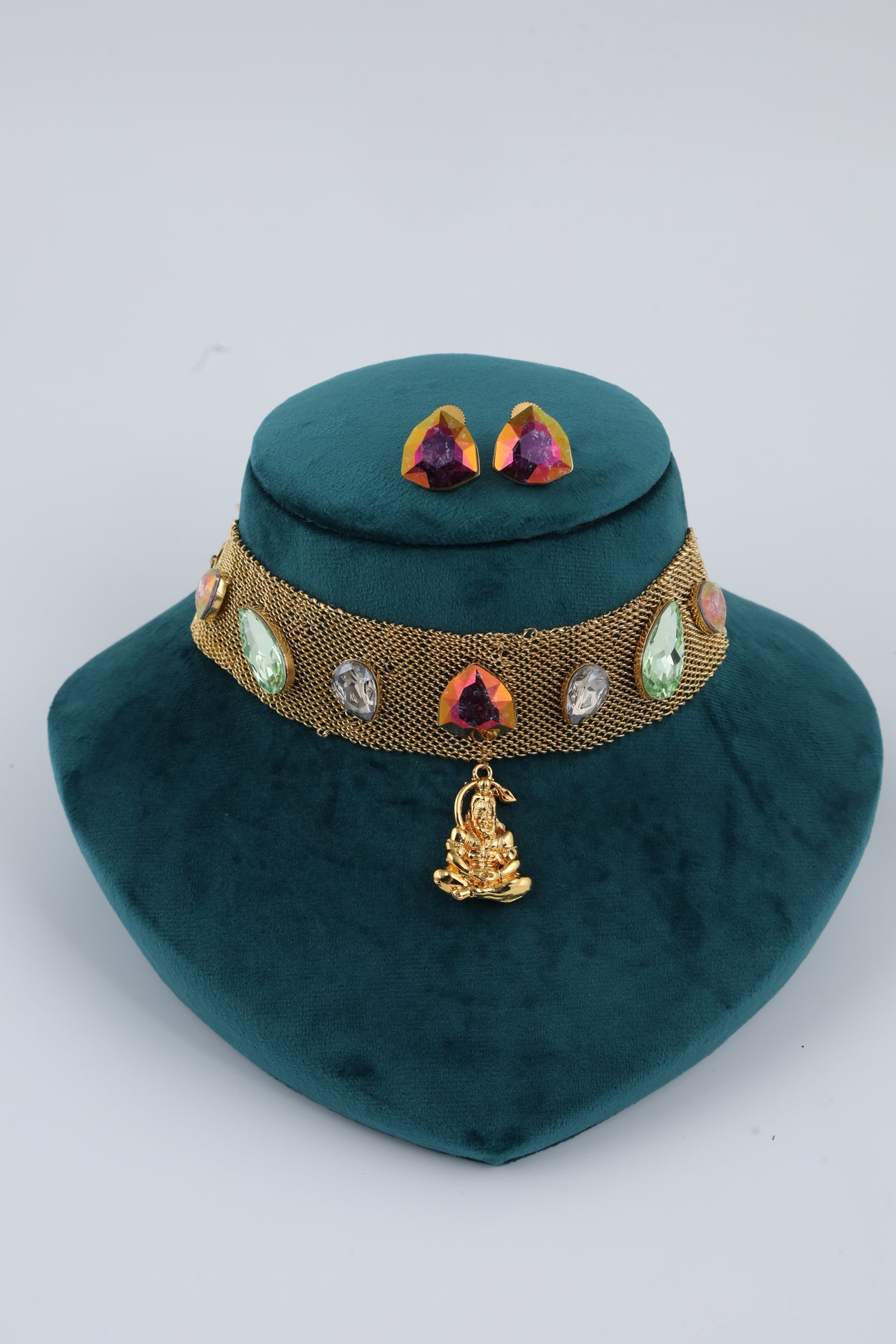 Multicolour Stone Choker Set | CHAKAI 137 JEWELS