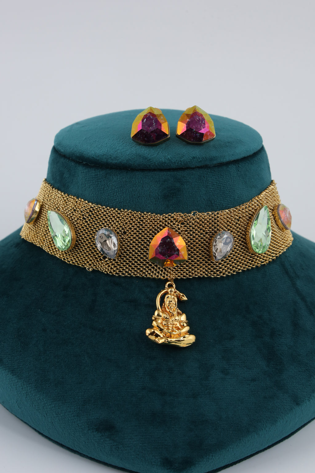 Multicolour Stone Choker Set | CHAKAI 137 JEWELS