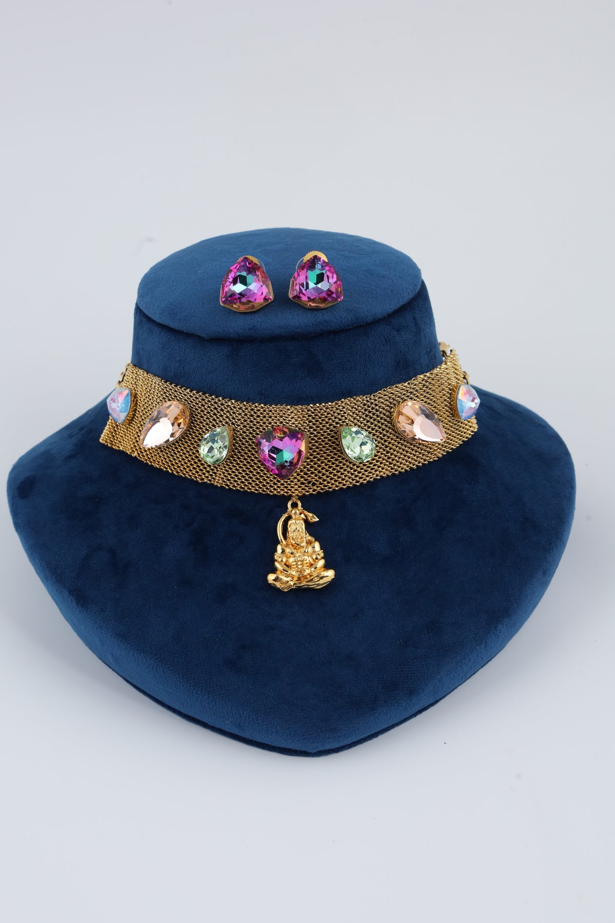Multicolour Stone Choker Set | CHAKAI 137 JEWELS