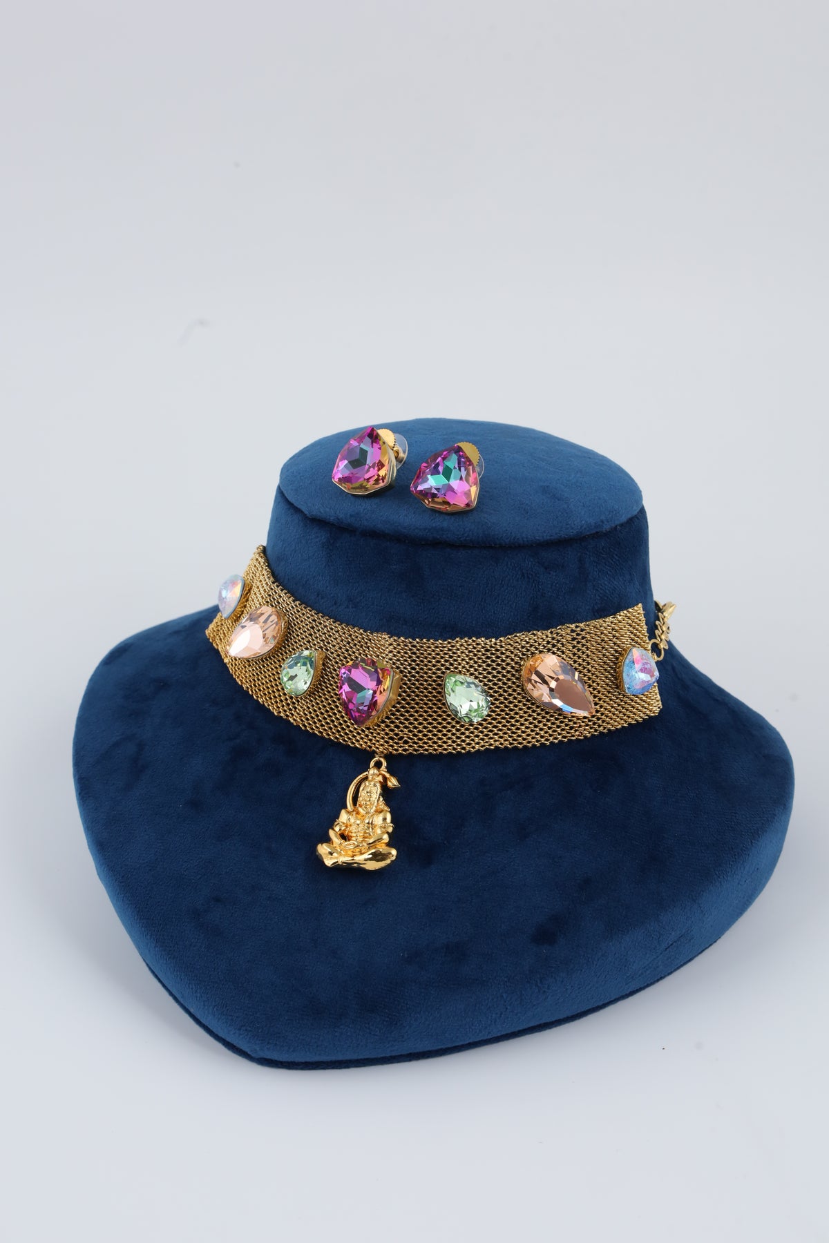 Multicolour Stone Choker Set | CHAKAI 137 JEWELS