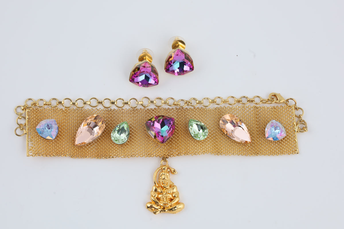 Multicolour Stone Choker Set | CHAKAI 137 JEWELS