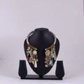 Multicolour Embellished Necklace Set — view A