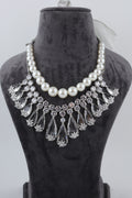Pearl and Crystal Statement Necklace