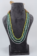 Multicolour Four-Layer Beaded Statement Necklace