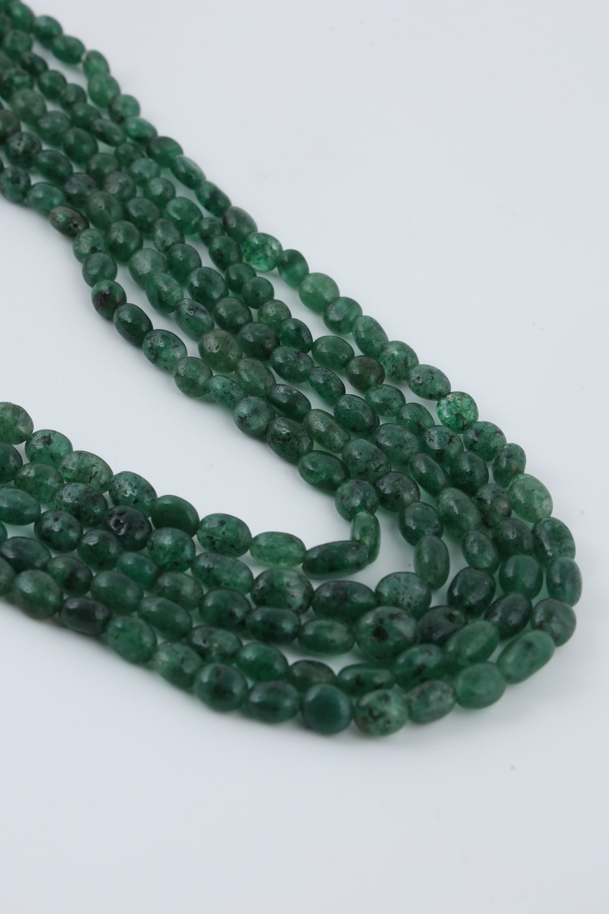 Emerald Green Multi-Strand Beaded Necklace