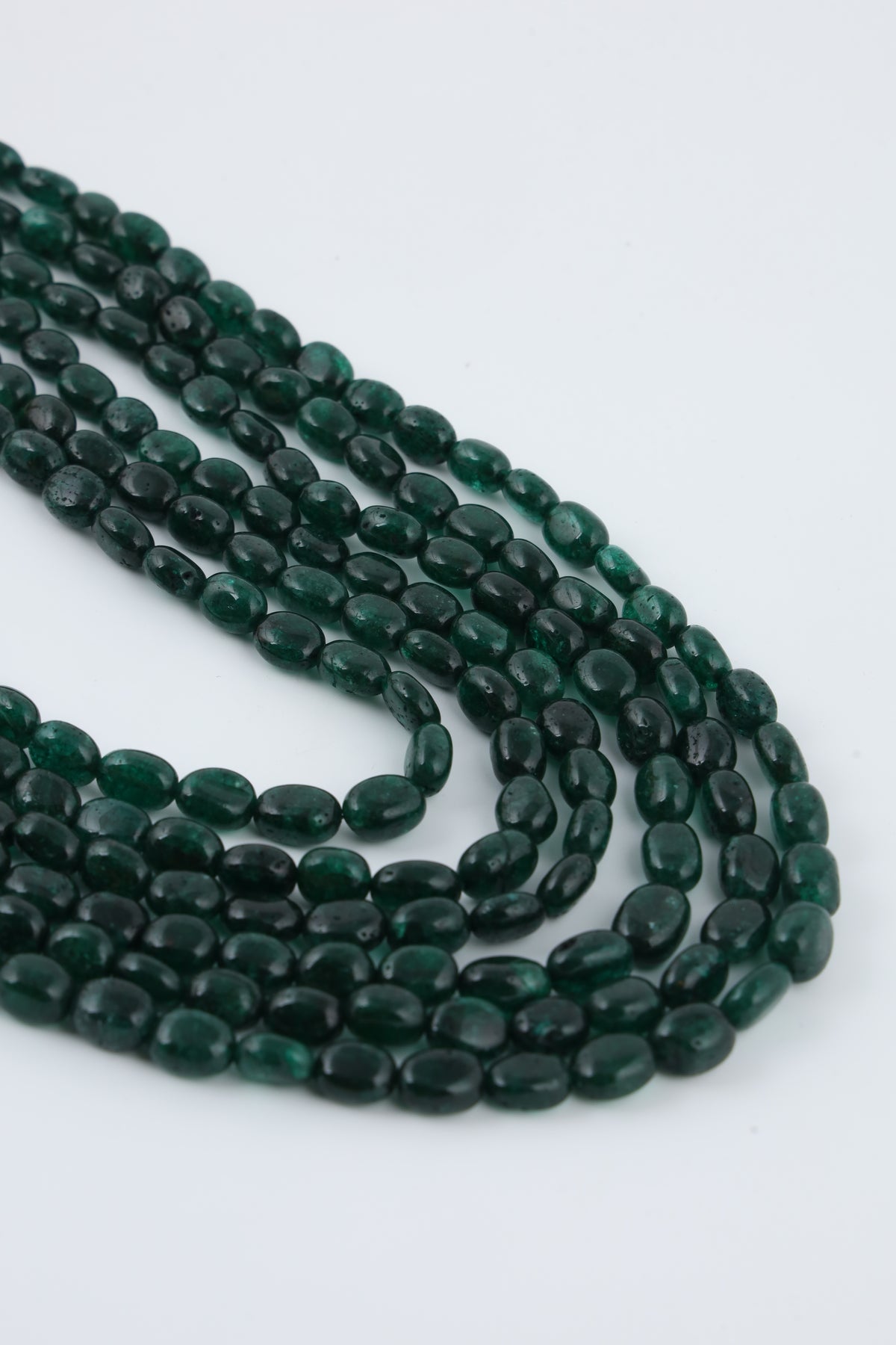 Emerald Green Multi-Layer Beaded Statement Necklace