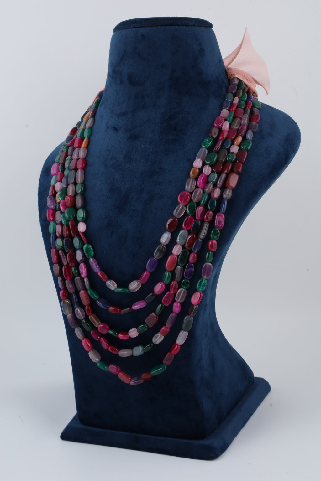 Pearl Necklace with Turquoise Pendant