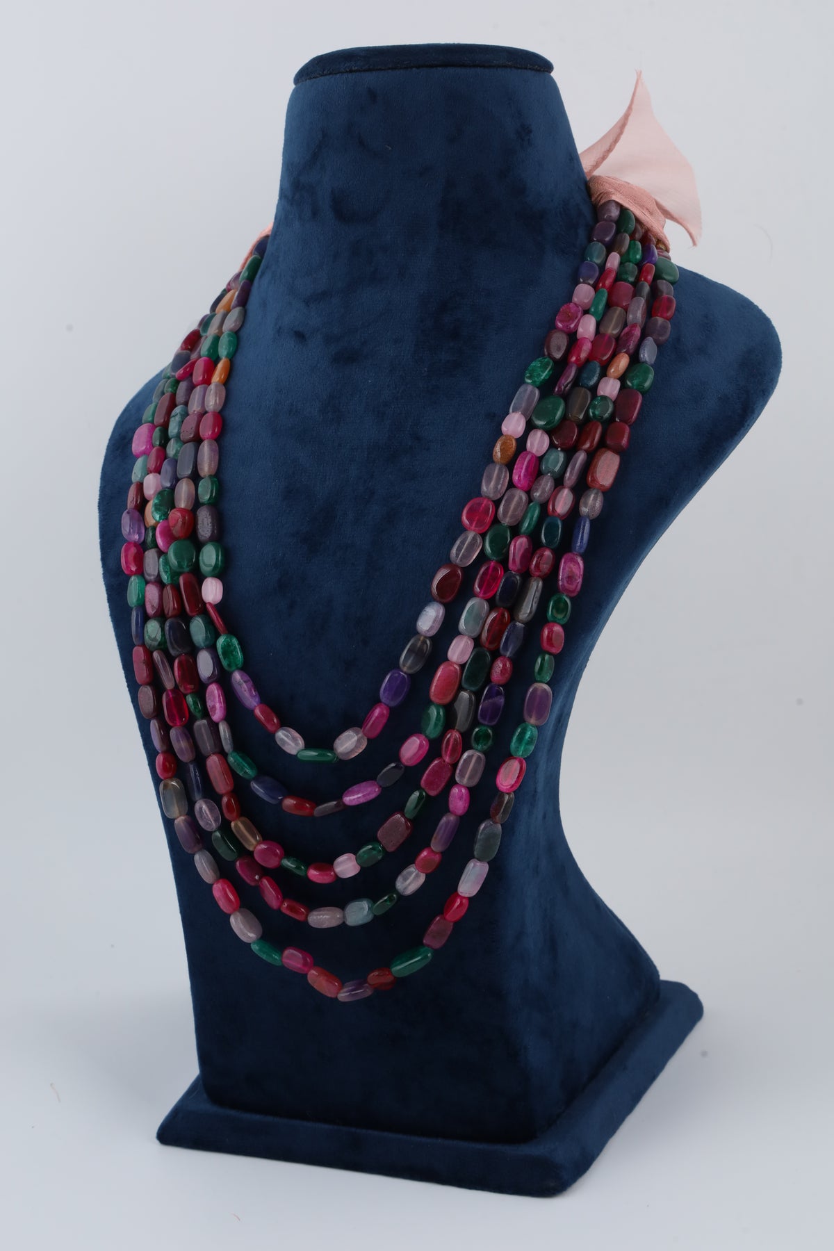 Pearl Necklace with Turquoise Pendant