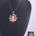Pink Figurine Star Pendant Necklace — view D