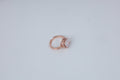 Rose Gold Square Stone Statement Ring
