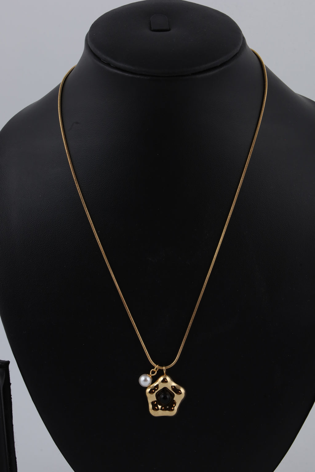 Turquoise Bead Necklace with Statement Pendant