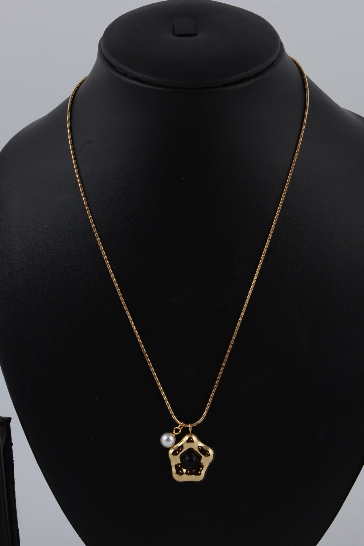Turquoise Bead Necklace with Statement Pendant